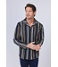 men's cotton-modal full button pyjama set 'modern stripes'
