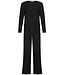 Pastunette Premium luxury dark grey home lounge relax suit 'soft subtle stripe'