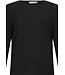 Luxe donkergrijs lounge relax-huispak 'soft subtle stripe'