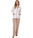 Dames lounge-huispak van zachte fleece ‘chic flower’