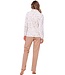 Dames lounge-huispak van zachte fleece ‘chic flower’