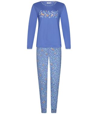 Rebelle Dames pyjamaset met lange mouwen van bio-katoen 'woodland wildlife'