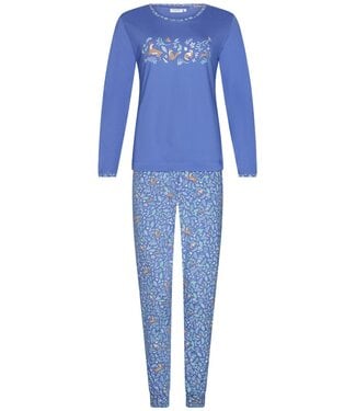Rebelle ladies long sleeve organic cotton pyjama set 'woodland wildlife'