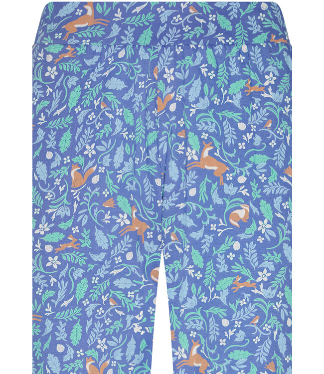 Dames pyjamaset met lange mouwen van bio-katoen 'woodland wildlife'