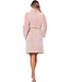 Warme coral-fleece overslag ochtendjas 'fabulously fluffy'