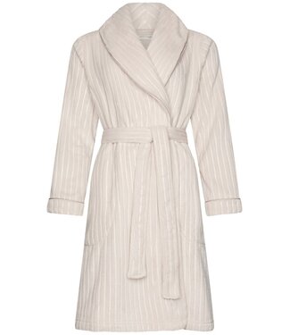 Pastunette Premium Luxe zachte flanel-fleece overslag ochtendjas 'soft stripes'