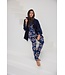 Viscose-elastaan-mix dames pyjama 'passion flower'