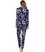 viscose elastane -mix pyjama 'passion flower'