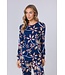 Viscose-elastaan-mix dames pyjama 'passion flower'