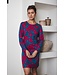 ladies long sleeve cotton-modal nightdress 'bold flower'
