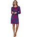 ladies long sleeve cotton-modal nightdress 'bold flower'