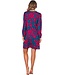 ladies long sleeve cotton-modal nightdress 'bold flower'