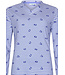 ladies v-neck organic cotton pyjama 'stripey flower'
