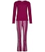 Rebelle Dames pyjamaset met knopen van bio-katoen 'smart stripes'