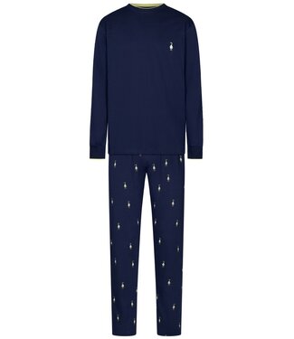 Pastunette for Men Heren pyjamaset van 100% katoen single jersey 'little ducky'
