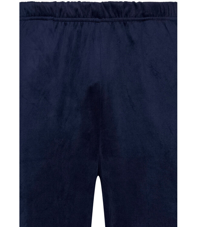 men's blue velvet home lounge suit 'modern checks'