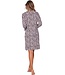 rich red cotton-modal nightdress with buttons 'little flowers'