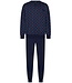 men's long sleeve cotton pyjama set with buttons 'just groovy'