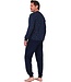 Heren pyjamaset met lange mouwen en knopen van katoen 'just groovy'