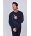 men's long sleeve cotton pyjama set with buttons 'just groovy'