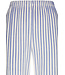 Doorknoop dames pyjama van zachte, blauwe flanel fleece ‘soft stripes’