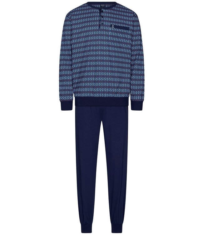 Heren pyjama met knopen van 100% katoen 'diamond dazzle'