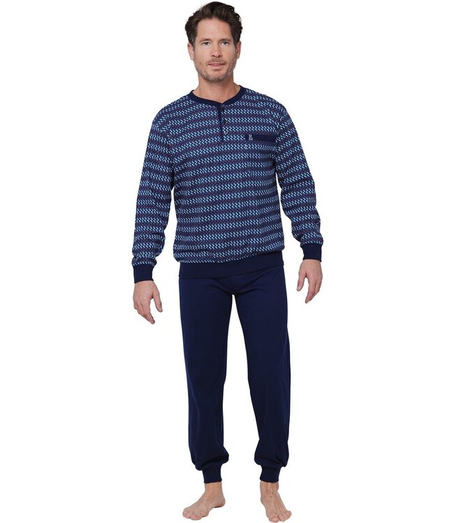 men's 100% cotton pyjama set with buttons 'diamond dazzle'