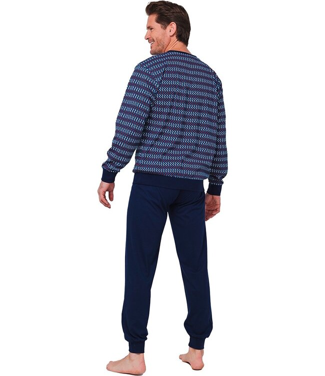 men's 100% cotton pyjama set with buttons 'diamond dazzle'