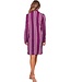 full button organic cotton nightdress 'smart stripes'
