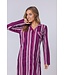 full button organic cotton nightdress 'smart stripes'