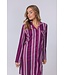 full button organic cotton nightdress 'smart stripes'