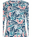 ladies long sleeve organic cotton-mix pyjama set 'arty leafs'