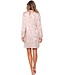 luxury long sleeve full button nightdress 'watercolour art'