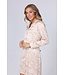 luxury long sleeve full button nightdress 'watercolour art'