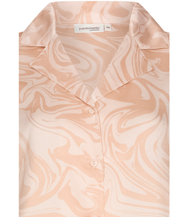 luxury long sleeve full button nightdress 'watercolour art'