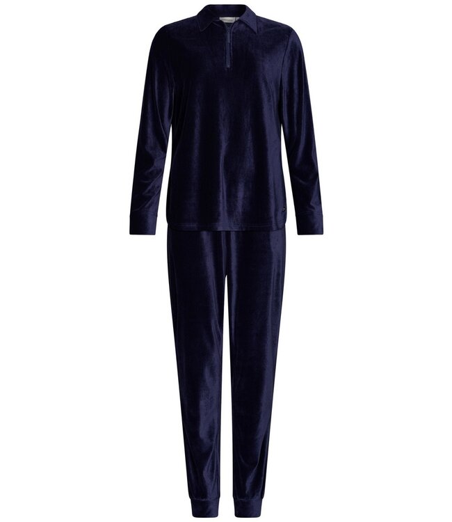 luxury velvet home lounge set 'chic blue beauty'