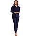 Luxe velours loungeset 'chic blue beauty'