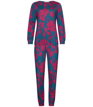 Pastunette ladies long sleeve cotton-modal pyjama 'bold flower'