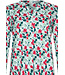 ladies long sleeve cotton pyjama with buttons 'winter flowers'