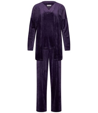 Pastunette Premium Luxe paarse velours 3-delige loungeset 'chic purple beauty'