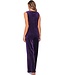 Luxe paarse velours 3-delige loungeset 'chic purple beauty'