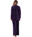 Luxe paarse velours 3-delige loungeset 'chic purple beauty'
