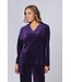 Luxe paarse velours 3-delige loungeset 'chic purple beauty'