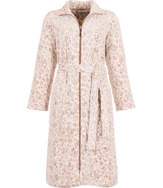 Pastunette Zachte fleece, dames ochtendjas met ritssluiting ‘chic flower’