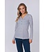 long sleeve organic cotton pyjamaset with buttons 'geometric flower'