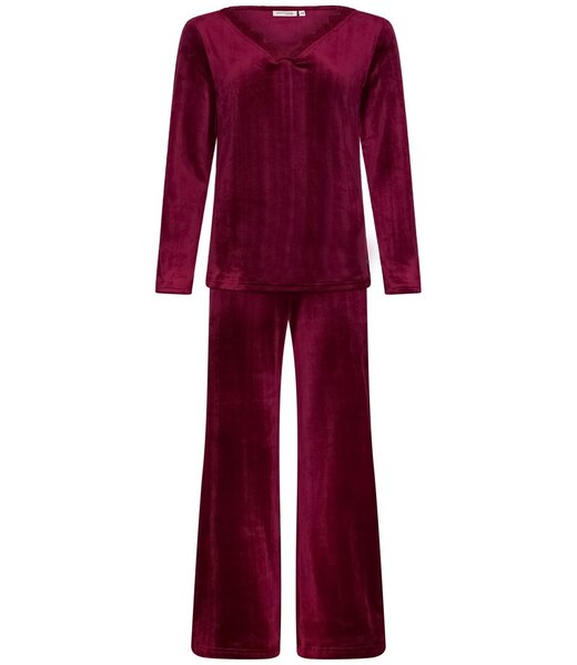Pastunette Premium rich red velvet lounge pyjama set 'chic comfort'