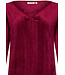 Donkerrode, velours, lounge-pyjama 'chic comfort'