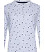 Wafelrib dames pyjama met knopen 'snowflakes & circles'