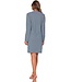 ladies organic cotton stripey nightdress 'diamante flowers'