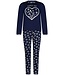 Rebelle Girls Blauwe meisjes pyjamaset met lange mouwen van katoen 'snow time'